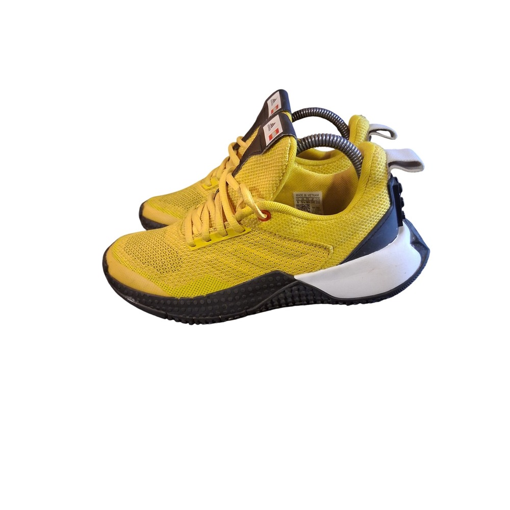Adidas LEGO Sport Mens Yellow Black Sneakers GW3009 Size 6